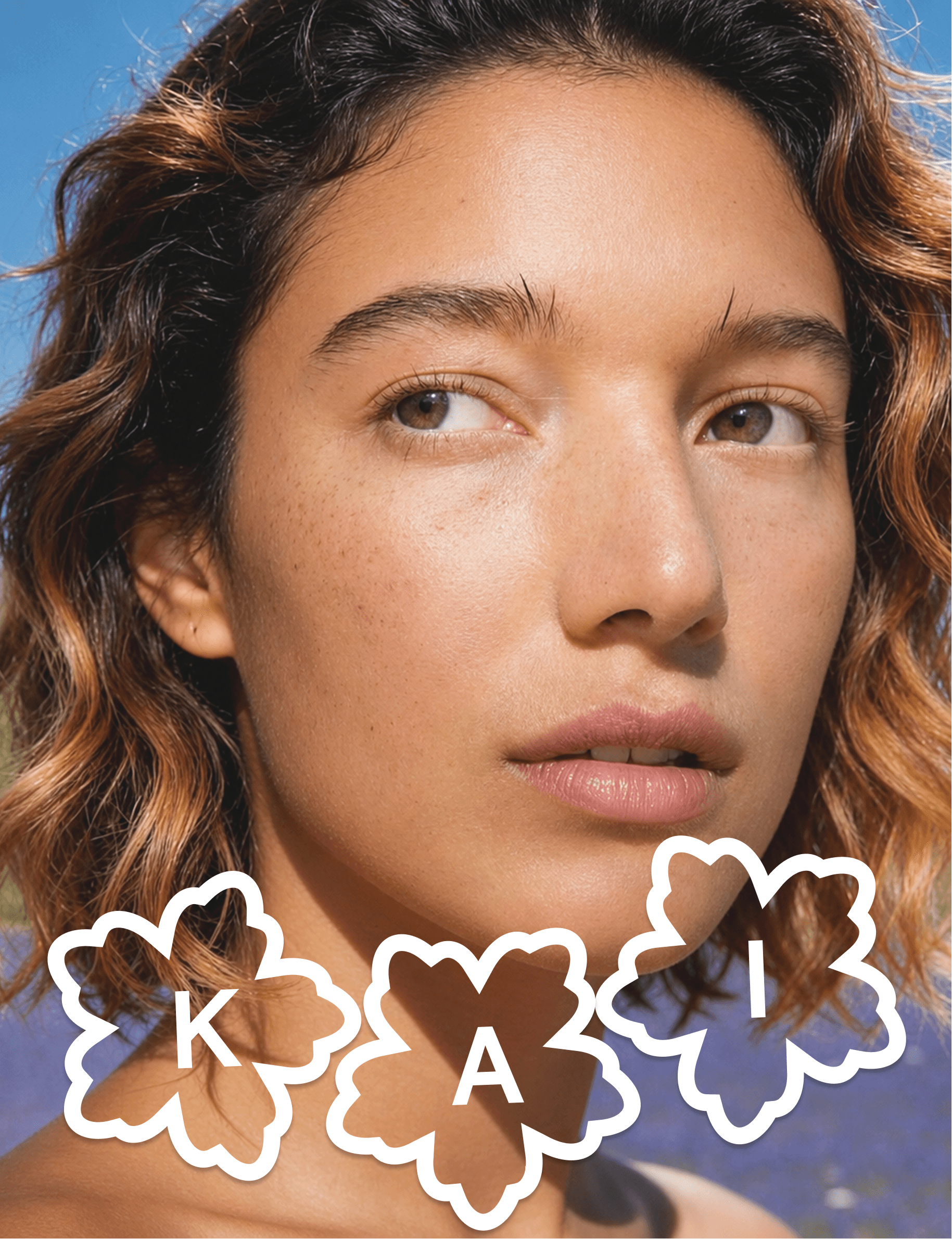 KAI — retrato con stickers K-A-I